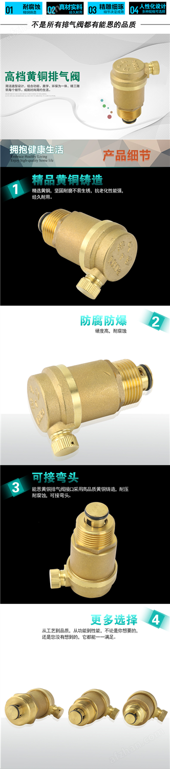 黄铜自动泛亚电竞排气阀(图1)
