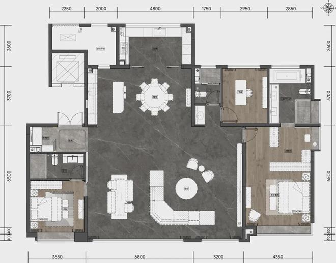 泛亚电竞2024官网首页【绿城水西雲庐】建面约230㎡户型加推-网上营销中心(图6)